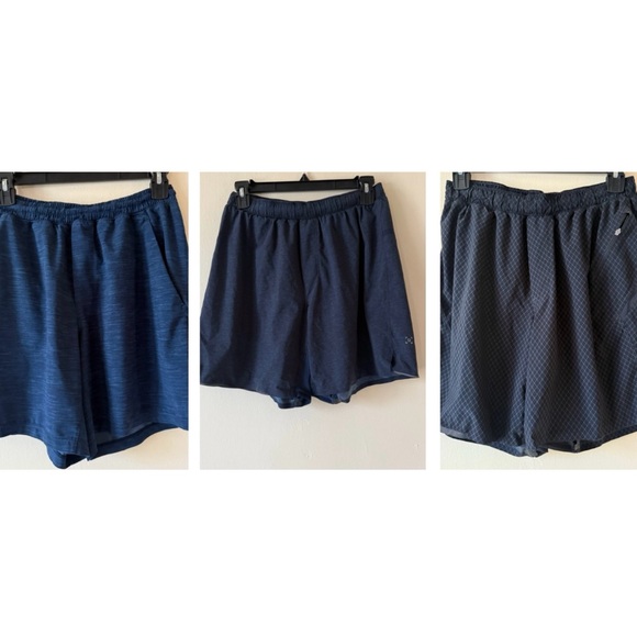 Lululemon unlined Shorts Athletic Gym Running Mens M Bundle Of 3 - Picture 1 of 11